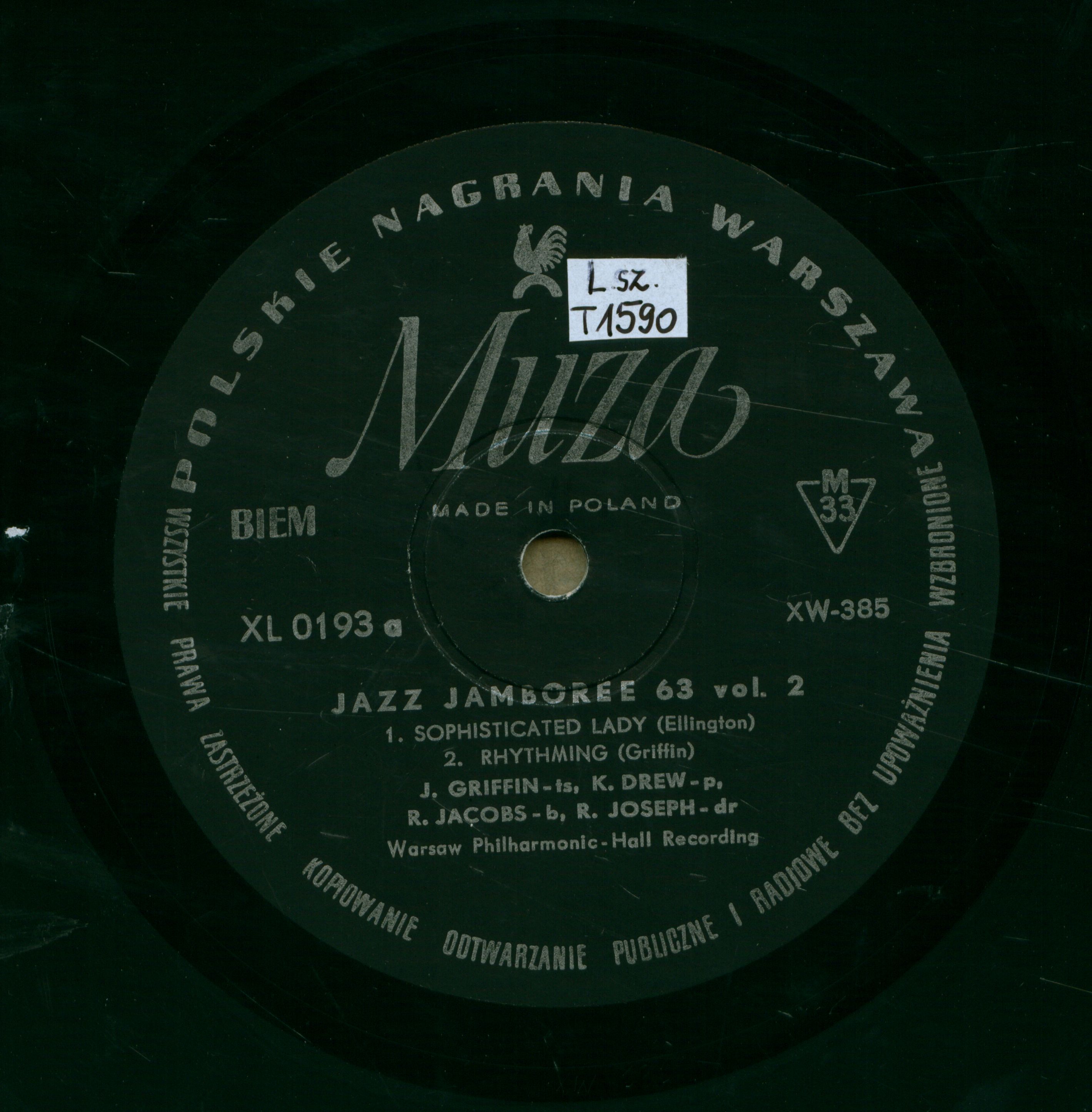 Jazz jamboree 63 [Hangfelvétel] vol.2